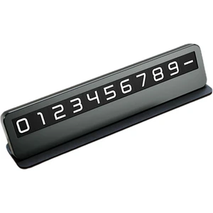Premıum Deri Alaşım Gizlenebilir Araç Park Telefon Numaratörü Geçici Park Telefon Numaratörü