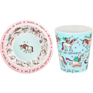 Tyrrell Katz Melamin Mama Kasesi ve Alıştırma Bardağı //unicorn