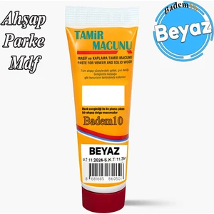 Ahşap Parke Tamir Macunu Beyaz Mobilya Dolgu Çatlak Çizik Giderici 200 gr Kullanıma Hazır Macun