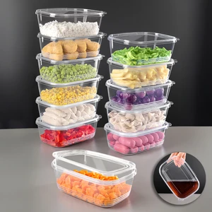 Meleni Home 12 Adet Sızdırmaz Kendinden Kapaklı Derin Dondurucuya Uygun Saklama Kabı Hava Almaz Düzenleyici 1lt