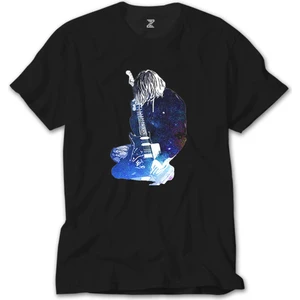 Nirvana Kurt Cobain Galaksi Siyah Tişört