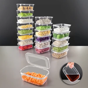 Meleni Home 20 Adet Sızdırmaz Kendinden Kapaklı Derin Dondurucuya Uygun Saklama Kabı Hava Almaz Düzenleyici 1lt