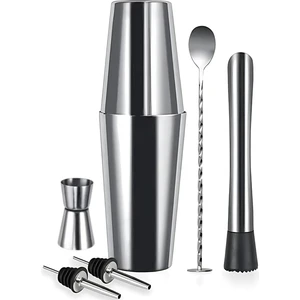6 Parça Avantajlı Kokteyl Set Boston Shaker (750ml)
