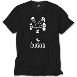 Down Grup Siyah Tişört