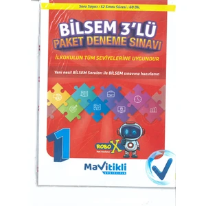 Mavitikli Yayıncılık Bilsem 3 Lü Deneme Sınavı Yeni