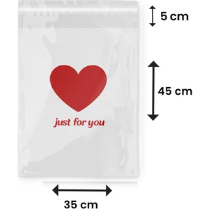 WD-40 Just For You Baskılı - Beyaz Cepsiz Kargo Poşeti 35X45X5 - 100 Adet