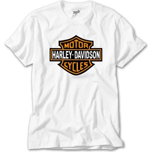 Harley Davidson Logo Beyaz Tişört