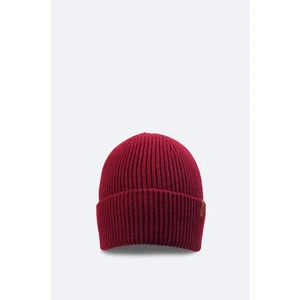 Erkek Bordo Yünlü Logolu Fitilli Bere B009200