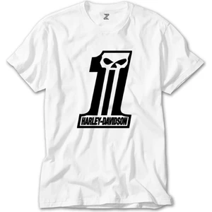 Harley Davidson Custom One Beyaz Tişört