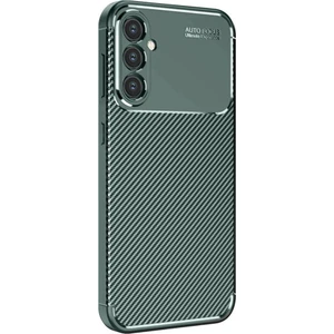 M.TK Moveteck Samsung Galaxy A16 Kılıf Kamera Korumalı Karbon Desen Görünümlü Uzun Ömürlü Renk Atmaz Mat Silikon Kapak