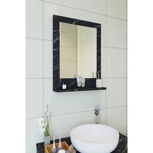 Safir Banyo Aynası Dresuar 45X60 Mermer Desen Raflı Banyo Aynası
