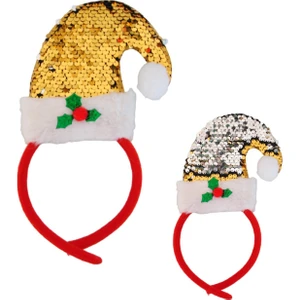 Patladı Gitti Yılbaşı Süsü Sarı Pullu Taç 1 Adet