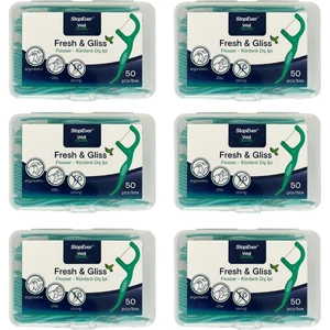 Stopever Well Tooth -  Fresh & Gliss - Kürdanlı Diş Ipi Kutu  6'lı