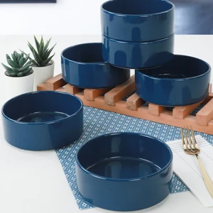İndigo Mavi Stackable Çorba Kasesi 14 Cm 6 Adet