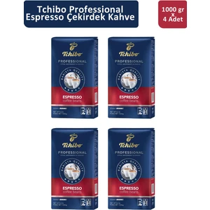 Professional Espresso Çekirdek Kahve 1 kg x 4 Adet