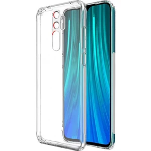 Xiaomi Redmi Note 8 Pro Kılıf Şeffaf Silikon Kamera Lens Korumalı