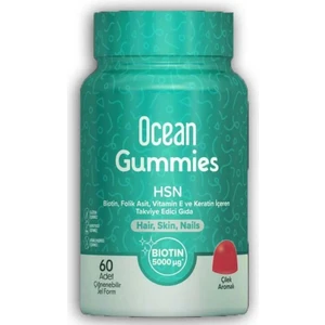 Ocean Gummies Hsn Takviye Edici Gıda 60 Adet Çiğnenebilir Jel Form