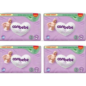 Bebek Bezi Fırsat Paketi 3 Beden Midi (4-9 kg) 56'lı x 4 Adet