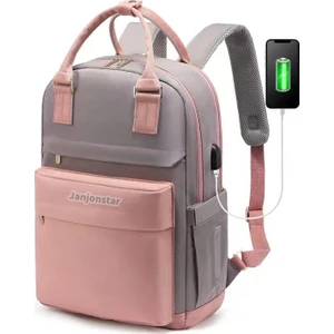 2024 Yeni Kadınların Arka Paketi Moda Büyük Kapacitet Laptop Çantası Portable Travel Backpack Erkeklerin Çantası (Yurt Dışından)