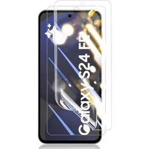 M.TK Moveteck Samsung Galaxy S24 Fe Uyumlu Ekran Koruyucu Kırılmaz Cam 9h Temperli Ekran Camı Şeffaf Passifik