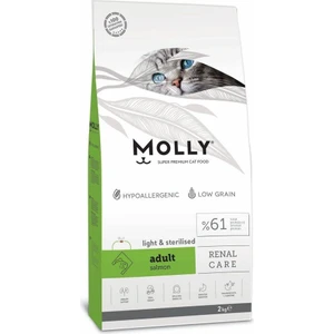 Kısırlaştırılmış Yetişkin Kedi Maması Somonlu 2kg Mollykısır