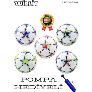 Şampiyonlar Ligi  Pompalı Sert Zemin Halı Saha Futbol Topu (Stoktaki Renk Gönderilecektir)