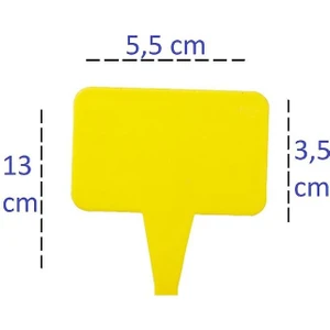 Ucuzzavm Plastik Fiyat Etiketi Sarı 10 Adet Fiyat Etiketi Mini Boy