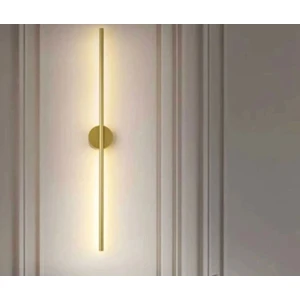 Modern Pilli Aplik Tak Çalıştır Kablosuz Ledli Aplik Eskitme Gold Pil Dahildir 70CM