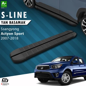 Ssangyong Actyon Sports S-Line Siyah Yan Basamak 203 Cm 2007-2018 A+ Kalite