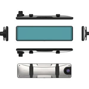 Idragon® Araç Kamerası C3 Carplay & Android Multimedya 4K Ön ve Arka Kameralı 12" Dikiz Aynası Geri Görüş Park Sensörü