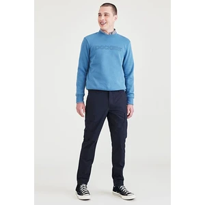 Cargo Lacivert Slim Tapered Pantolon