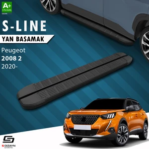 Peugeot 2008 2 S-Line Siyah Yan Basamak 183 Cm 2020 Üzeri A+ Kalite