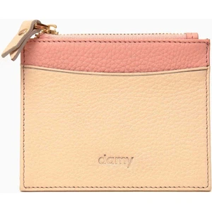 Hakiki Deri Kadın Kartlık 535 - Bej - Pudra