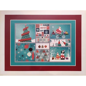 Funny Design Tepsili Diz Minderi - Noel Tree