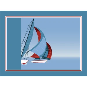 Funny Design Tepsili Diz Minderi - Sailing