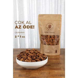 Antep Pazarı Çiğ Badem 2'li Paket 1 kg x 2 Adet