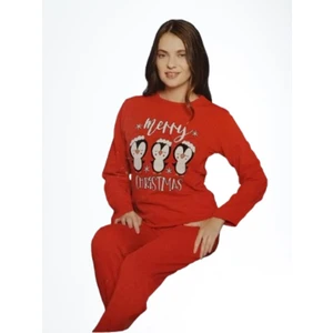 Kadın Desenli Kışlık Pijama Takımı 3165