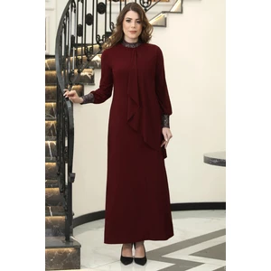 Efsane Sandy Elbise Bordo ELB42