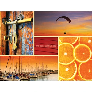 Funny Design Tepsili Diz Minderi - Orange