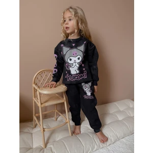 Yigit Butik Batik Kumaş Karakter Baskılı Kız Çocuk Alt Üst Takım