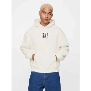 Erkek Bej Vintage Soft Gap Logo Sweatshirt