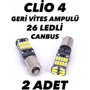 Clio 4 Geri Vites Ampulü H21W LED Ampul BAY9S LED 2 Adet