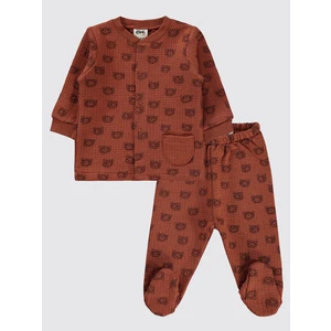 Civil Baby Erkek Bebek Pijama Takımı 1-6 Ay Kahve