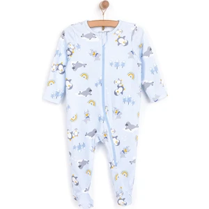 Yenidoğan Erkek Patikli Tulum Erkek Bebek