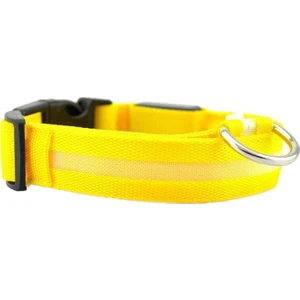 Huoxun Shop A Sarı Stil 41-52CM Köpekler Için LED Işık Yansıtıcı Gece Güvenlik Gece Işıklı Köpek Tasma Köpekler Luminöz Parlayan Yansıtıcı Tasma Yaka Perro. (Yurt Dışından)