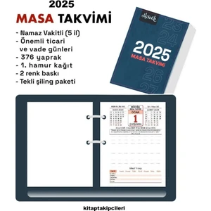 2025 Yılı Misvak Masa Takvimi Istanbul, Namaz Vakitli Vade Günleri Önemli Ticari Günler