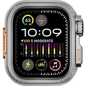 Apple Watch 7 8 9 45MM Uyumlu 49MM Ultra Dönüştürücü Metal Kasa Koruyucu