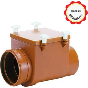 DN125lik atık pis su çekvalfi - kanalizasyon rögar foseptik lağım geri tepme ve bodrum su baskını geri basma önleyici çekvalf, fare kemirmesine dayanıklı cekvalf çelik klapeli çalpara cekvalfi