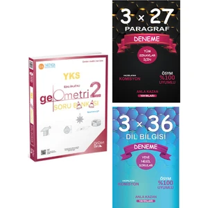 ÜçDörtBeş Yayınları Yks Geometri Konu Anlatımlı Soru Bankası 2. / Anla Kazan  /  Dilbilgisi Deneme
