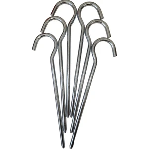 Çadır Tarp Kazığı 8mm 25CM Galvanizli 6 Adet